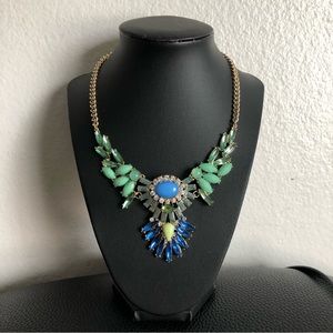 Forever 21 Blue Green Statement Necklace